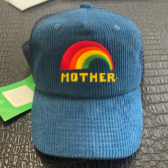 MOTHER Accessories - Mother Blue Baseball Hat Adjustable w/ Rainbow one size